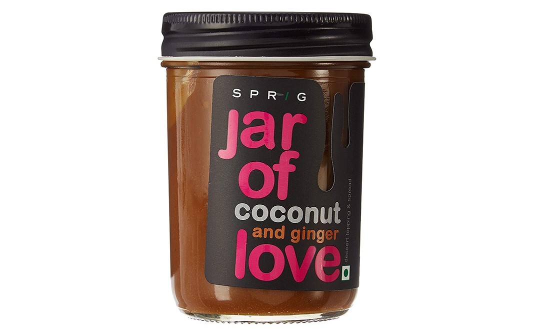 Sprig Sprig-Jar of Love, Coconut and Ginger-    Glass Jar  290 grams